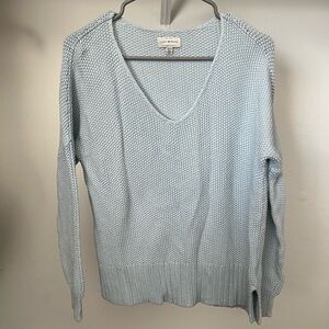Lucky Brand Sky Blue V-Neck Sweater